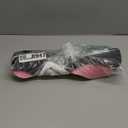 Scalloped Mahjong Mat for Table31.5 x 31.5 Inch Noise Reduction Anti-Slip Mahjong Table Mat with Black Carrying Bag for Poker, Card, Board Games Table Mat, Tile Games, Dominoes (Pink)