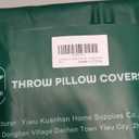 OTOSTAR Set of 4 Waterproof Throw Pillow Covers 16x24 Inch Farmhouse Geometric Square Pillow Cases for Couch Patio Furniture Balcony Garden Outdoor Decoration (Geometry70-Khaki）