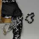 BBTO 26 Pcs Cow Print Car Accessories Cow Print Seat Covers Set Steering Wheel Cup Holders Foot Armrest Pads License Plate Seat Belt Mirror Handbrake Gear Cover Keyring for Truck SUV