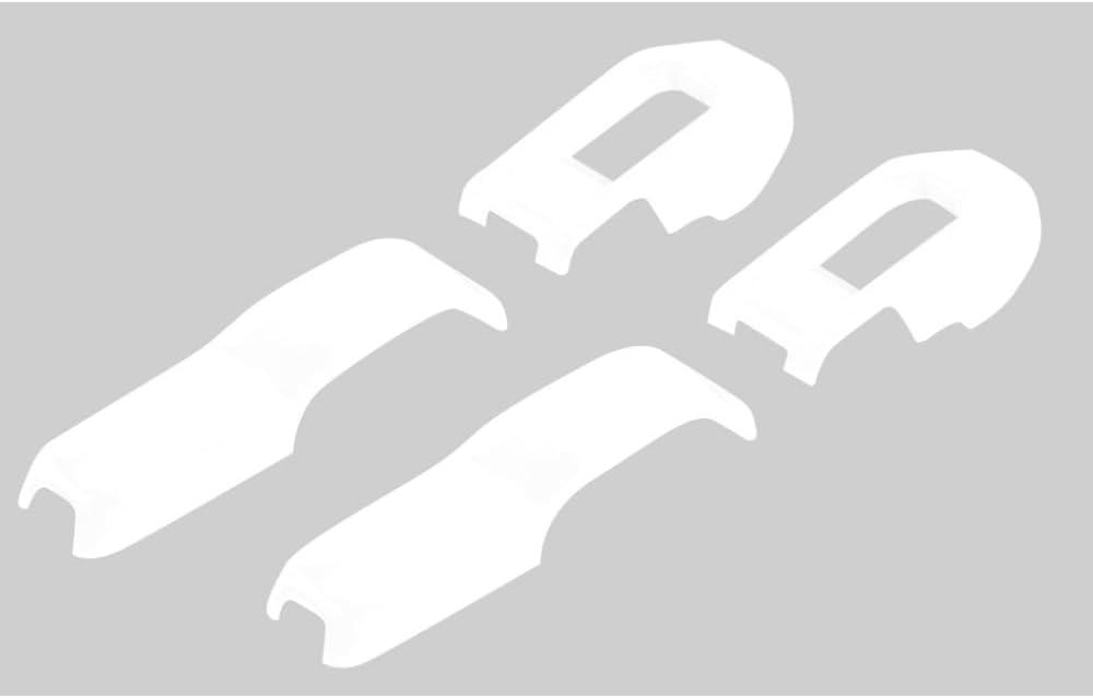 JWWY Hood Latches Decor Hood Hinge Cover Trim Compatible with 2018-2024+ Jeep Wrangler JL JLU Sports Sahara Freedom Rubicon Unlimited Gladiator JT 2-Door & 4-Door 4pcs White
