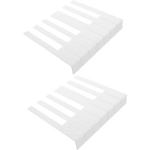 SUPVOX 52Pcs piano white piano key caps key veneers board new s board board accessories tops matte Instrument supplies Acrylic