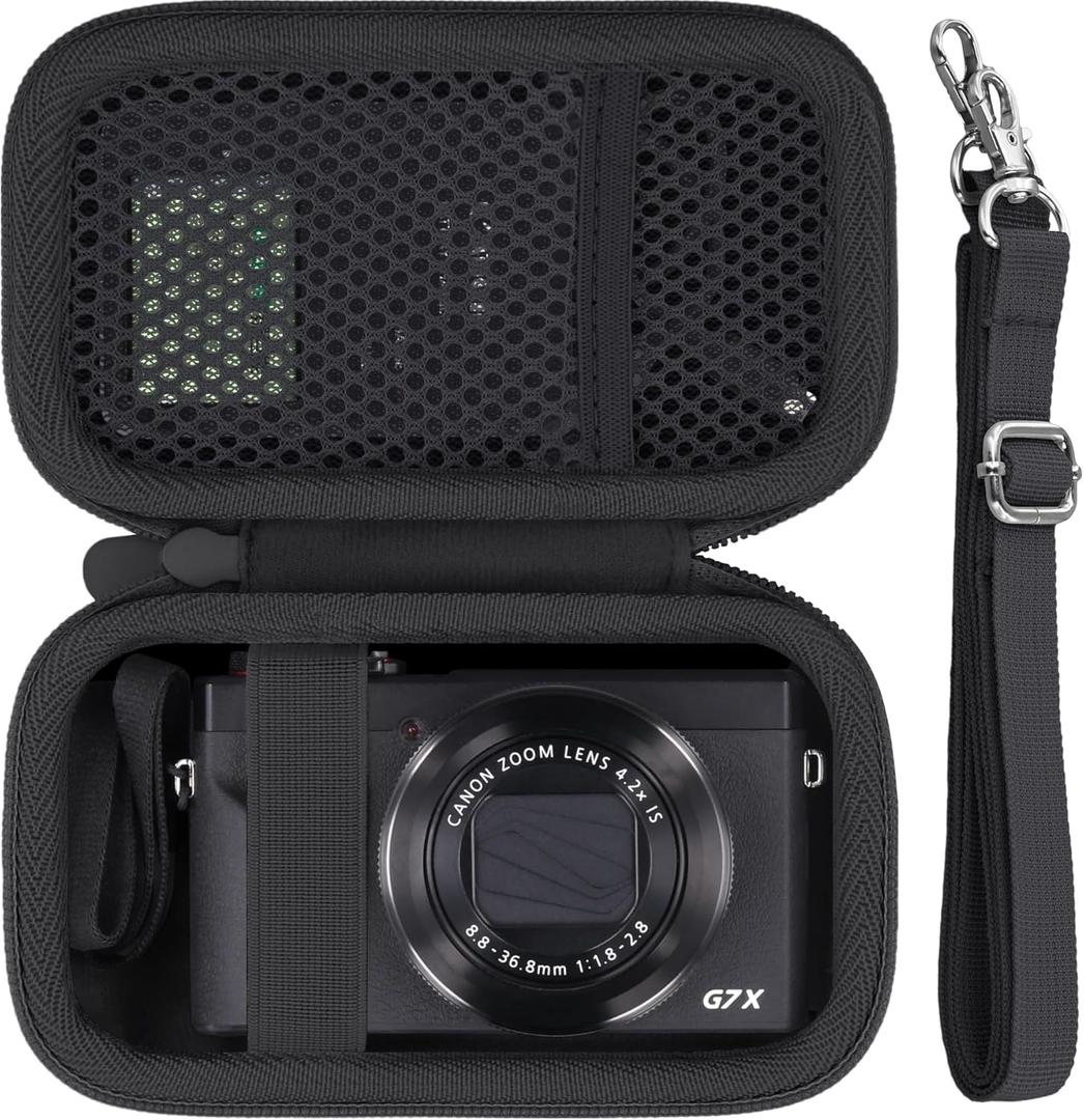 Baval Camera Case for Canon PowerShot SX740 HS/G7 X Mark III/G7 X Mark II/V1 Digital Camera,Black Case