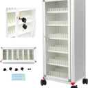 72 Slots Aluminum Alloy Cell Phone Locker with Wheels