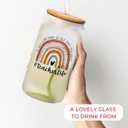 Teacher Appreciation Gift - Thank You for Women, Valentines or Birthday - 16 Oz Can Glass