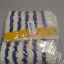 GIB Bathroom Rugs Mat 24" x 16", Extra Soft Absorbent Plush Fluffy Bath Rugs, Non-Slip Washable Bath Mats for Bathroom Floor Shower Home Decor Accessories, Blue & White Striped with Yellow Accents