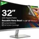 [2-Pack] 32 Inch Reusable Anti-Glare Computer Privacy Screen