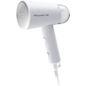 Rowenta Travel Steam Handheld Steamer 2.3 Oz Tank Capacity, Foldable,Easy Steam, Effortless wrinkle removal, 1100 watts Portable, Ironing, Fabric Steamer, Vacation Essentials, Gray, DR1011