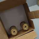 1 Inch Gold Curtain Rods for Windows 72 to 144 Inches (6 to 12 ft), USFOOK Telescoping Single Drapery Rod, Decorative Curtain Rod with Luxury Translucent Finials