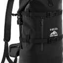 HEETA Dry Bags Waterproof Backpack 40L for Men & Women, Roll Top Heavy Duty Cushioned Hiking Backpack for Kayaking Boating Paddle Boarding Fishing Travel Camping Beach Vacation Cruise Ship Essentials