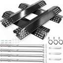 Grill Replacement Parts for Charbroil tru infrared 463241313 463241013 Models, Char broil Commercial T22-D T47-D T36-D Parts with Heat Plate Shields, Grill Burner Tubes, Carryover Tubes and Igniters.