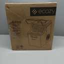ecozy Mquina de hielo para encimera, 45 libras por da, 24 cubos listos en 13 minutos, carcasa de acero inoxidable, mquina de hielo autolimpiante automtica con bolsas de hielo y cuchara de hielo (brillante plateado)