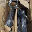 Fitvids Olympic Cast Iron 2-Inch Weight Plates Including 5FT Olympic Barbell Bar & Safely Locks, 100 Pounds Set (85 lbs Plates + 15 lbs Barbell Bar), Multiple Packages