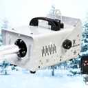 LANGXUN 800W Snow Machine with Manual & Wireless Remote Control, Fake Snow Maker Machine for Indoor & Outdoor, Adjustable Snowflake Amount for Christmas, Wedding Kids Party Stage Events