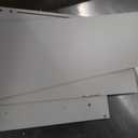 Pamapic 8 Drawers Vanity Desk with Mirror and Lights,Makeup Vanity with Power Outlet, 15 Storage Dresser with Mirror, Adjustable Width, Golden Handles Dressing Table, White