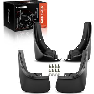 A-Premium Set of 4PCS Mud Flaps Splash Guards Mudguards Mudflaps with Hardware Kits Accessories Compatible with Ford Explorer 2011-2019, Front and Rear (Driver & Passenger Sides)