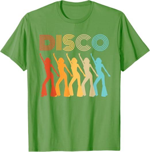 Disco Diva Themed Party 70s Retro Vintage 70's Dancing Queen T-Shirt (Green) M