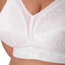Playtex Women's Wireless Bra, 18 Hour Plus-Size Bras, Full Coverage, Smoothing, 4693, Single or 1-Pack (White) 40G