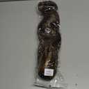 ALXNAN Ponytail Extension, 24 Inch Claw Clip in Long Curly Wavy Chocolate Brown with Highlights Ponytail Hair Extension Jaw Clip on Pony Tails Hairpiece for Women