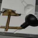 Nathan James Tamlin Wall Light Fixture, Wall Mounted 1-Light Lamp, Plugin Sconce with On/Off Switch for Living Room, Reading Nook or Bedroom, Vintage Brass/Matte Black, Set of 2