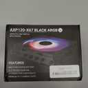 Thermalright AXP-120-X67 Black ARGB Low Profile CPU Air Cooler with Quite 120mm TL-C12015B-S Low Profile PWM Fan, 6 Heat Pipes, 67mm Height, for AMD AM4/Intel LGA 1700/1150/1151/1851/1200/2011/2066