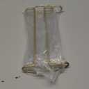 uxcell Wine Glass Rack Under Cabinet, 4Pcs 10-Inch Stemware Wine Glass Hanging Rack Stainless Steel Wine Glass Organizer Storage Hanger for 5mm Stemware Column, Gold