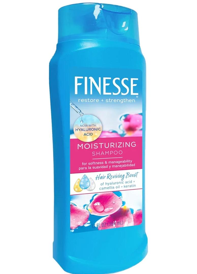 Finesse Restore + Strengthen Moisturizing Shampoo, 13 oz (Pack of 3), Moisturize & Repair Dry or Damaged Hair for Soft, Healthy Looking Hair