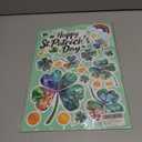 St Patricks Day Window Clings for Glass Windows, Saint Patrick's Day Shamrock Decor, Spring Window Sticker Decal for Gifting and Holidays, 8 Sheets