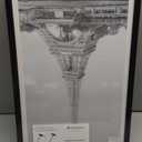 upsimples 12x18 Picture Frame Set of 5, Display Pictures 11x17 with Mat or 12 x 18 Without, Wall Gallery Poster Frames, Black