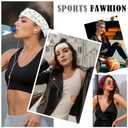 2 x Ztomine Headbands for Women, Non Slip Soft Cotton Hair Bands with Stretchy Cloth, Ideal for Yoga, Running, Outdoor Exercise, and Sports, 16 Pcs (style19)