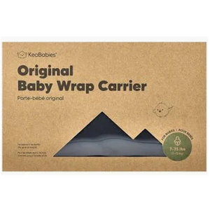 KeaBabies Baby Wrap Carrier  All in 1 Original Baby Carrier Newborn to Toddler Sling, Easy to Wear, Hands Free Bonding, Lightweight, Breathable Infant Wraps (Mystic Gray)