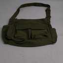 KlaOYer Canvas Messenger Bag Large Hobo Bag Crossbody Shoulder Bag Tote Bag with Pocket for Women and Men