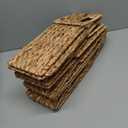 4 x SpaceAid 4 Pack Wicker Basket, Storage Baskets for Organizing, Woven Rattan Basket with Handles for Shelves, Water Hyacinth Large Cube Organizer Storage Bin, 13x8.2x7 inch, Natural