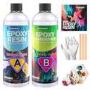 Epoxy Resin kit Anti-Yellowing Art Resin That,Table Top, Art Resin, Craft, Jewelry Casting, DIY, Tumblers & Wood, Food Safe, Heat & UV Resistant - 2 Part Resin Kit (32 Ounces)