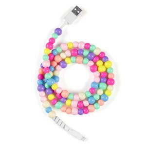3.3FT USB C Charging Cable, 60W Acrylic Beaded Charger Cord, Compatible with Samsung Galaxy, iPhone 16/15, iPad, and More