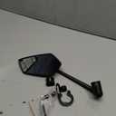 RBRL Bike Mirror, 3D Adjustable Arm for Extended Reach, Aluminum Alloy Anti-shake Bicycle Rearview Mirrors, 360 Panoramic Rearview, Wide Angle Shatterproof & Foldable E-bike Mirror(left)