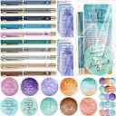 Sayglossy 25 Sets Mother's Day Women Christian Gifts Bulk Bible Verse Gel Pens Religious Compact Mirrors Emergency Bookmarks for Mother Grandmother Daughter Bible Study Group (Rendering Color)