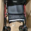 VOCIC Walkers for Seniors, Z21 Rollator Walker with Seat Supports 350lb, 8" Big Wheels for All Terrain, Ergonomic Arc Seat & 6" Ultra Backrest Foldable Walker, Dual Height Adjustment, Lightweight 2025