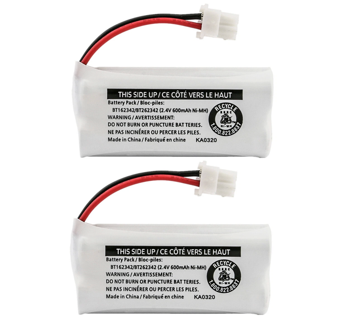 RocketBus 4 BK-40AAABU 1.2V 400mAh Ni-MH Rechargeable Battery Packs for Panasonic Cordless Phone System BK40AAABU