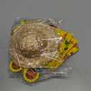 6 Pcs/Set Hawaiian Porch Goose Outfits, Mexican Style Summer Lawn Goose Costume, Garden Goose Clothes Yellow Shirt with Straw Hat Glasses Necklaces for 23" H Statue Outdoor Patio Yard Decor