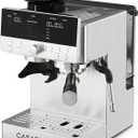 CASABREWS MARENZA Semi-Auto Espresso Coffee Machine with Built-in Grinder, Professional Coffee Maker with Milk Frother Steam Wand, Barista-Quality Cappuccino Latte Machine with LCD Display