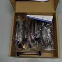 Ravinte Arch Cabinet Pulls 10 Pack Solid 3 Inch Oil Rubbed Bronze Kitchen Cabinet Handles Flat Square Foot Curved Drawer Pulls for Kitchen Cabinet