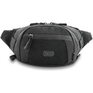 M-Tac Fanny Pack for Men - Small Companion Waist Pack - Tactical Style Belt Bag EDC (Black)