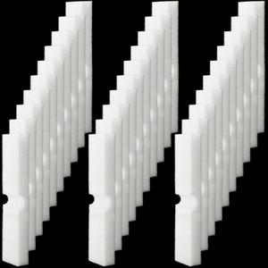 Aquarium Foam Filter Pads Compatible with Fluval Fx4, Fx5, Fx6 Cartridge Filters 30ppi Replacement White Pads(30 Packs)