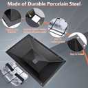 QuliMetal 99250 Grease Tray with 7515 Catch Pan and Holder - Drip Pan for Weber Spirit 310, 320 (2007 & 2008) & 700, Genesis Silver/Newer Gold B, C and Platinum B,C Grills, Replaces Spirit Grease Tray