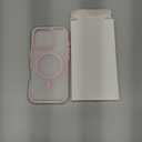 GUO Second for iPhone 16 Pro Case Magnetic Phone Case Cover, Compatible with Magsafe, Military Grade Protection,Clear, Full Covered Camera Drop Protection,Safe Airbag, Pink