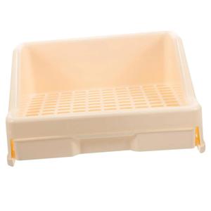 Yardwe Guinea Litter Box Space-Saving Pet Cage Toilet Trainer Potty Odor Material