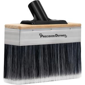Precision Defined Large 7-Inch Deck Stain Brush for Paints, Wood, Limewash - Heavy Duty Applicator With Threaded Extension Pole