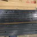 Pyle Car Vehicle Curbside Driveway Ramp - 4ft Heavy Duty Rubber Threshold Bridge Tracks Curb Ramps, 2 Pieces Set (for Car, Truck, Scooter, Bike, Motorcycle, Wheelchair Mobility), Black