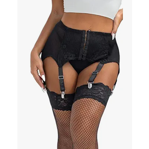 Womens Lace Garter Belts for Thigh Highs Plus Size Sexy Suspender Belt Garter Belt Lingerie Garters