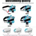 Dog Harness, No-Pull Reflective Dog Vest, Breathable Adjustable Pet Harness with Handle for Outdoor Walking - No More Pulling, Tugging or Choking (OceanicBlue, Medium (Pack of 1))